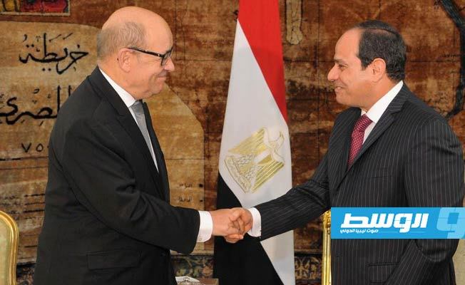 «الرئاسة المصرية»: السيسي يستعرض مع لودريان موقف مصر الاستراتيجي الثابت تجاه ليبيا
