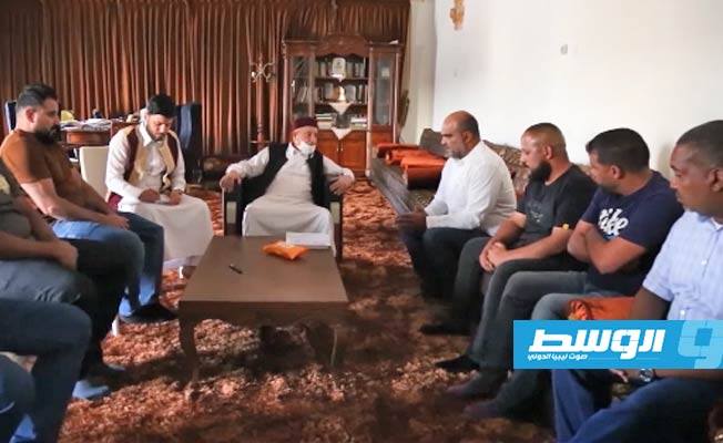 لقاء المستشار عقيلة صالح مع عدد من شباب بنغازي الكبرى. الأحد، 4 أكتوبر 2020. (مجلس النواب)