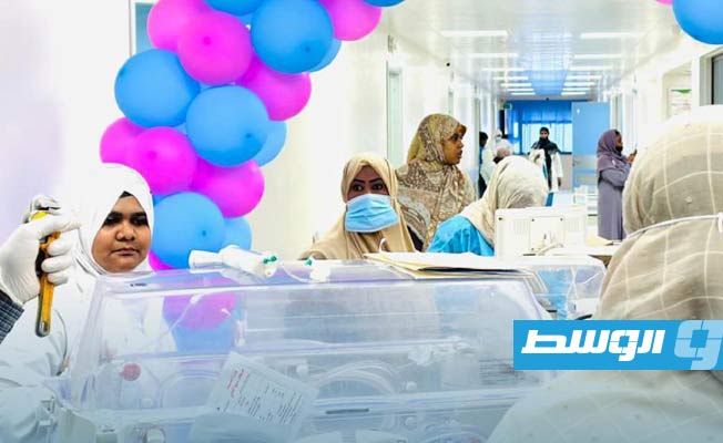 افتتاح قسم الحضانات في مركز سبها الطبي، الخميس 16 نوفمبر 2023. (وزارة الصحة)