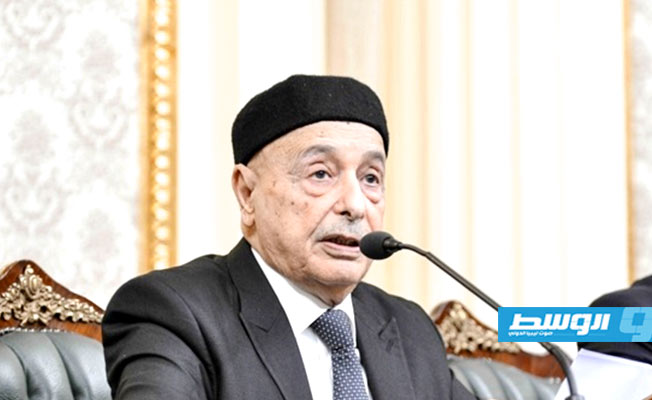 عقيلة صالح يبحث مع وزير «خارجية الموقتة» أوضاع الليبيين في الخارج مع انتشار «كورونا»