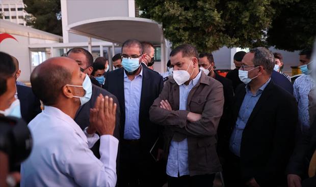 الدبيبة يتفقد مراكز العزل في طرابلس، 17 يوليو 2021. (المكتب الإعلامي لرئيس الحكومة)