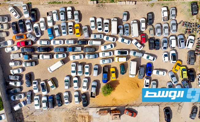 سيارات مخالفة في طرابلس، 21 يوليو 2023. (مديرية أمن طرابلس)