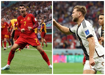 ألمانيا أدركت التعادل أمام إسبانيا لتنجو من الخسارة الثانية في مونديال قطر، الأحد 27 نوفمبر 2022 (تويتر)