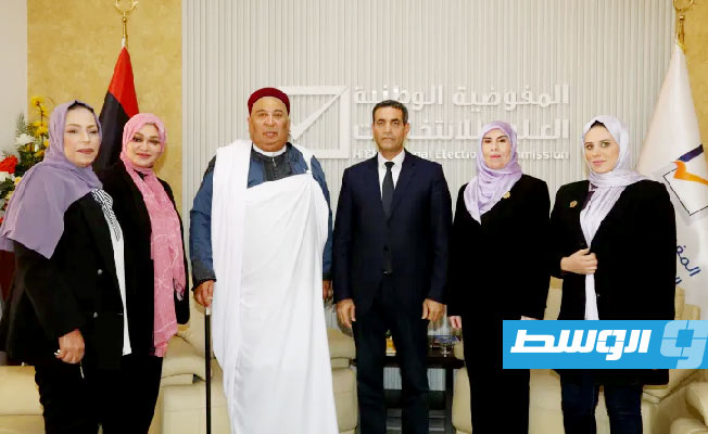 السايح يبحث مع وفد «القومي للمرأة» تعزيز مشاركة الليبيات في الانتخابات المقبلة