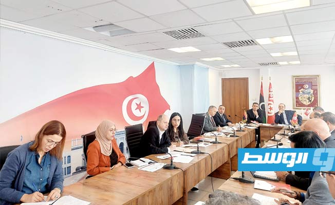 السايح يشارك في دورة بتونس عن حماية المسار الانتخابي، 4 أبريل 2023. (مفوضية الانتخابات)