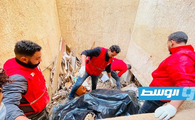 Red Crescent recovers decomposing body in Derna, say likely a victim of September floods in the city