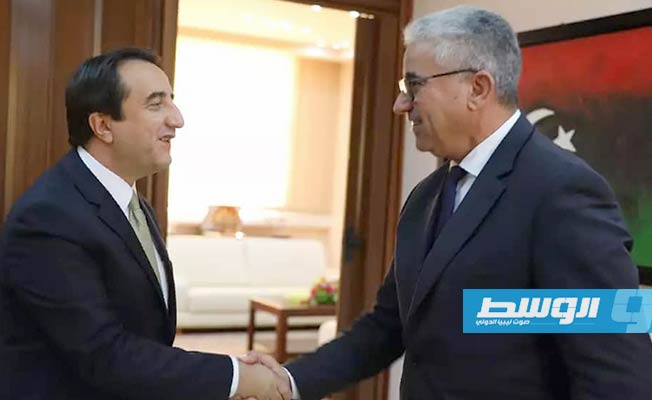 باشاغا يلتقي سفير تركيا ويبحث عودة شركات أنقرة إلى العمل في ليبيا