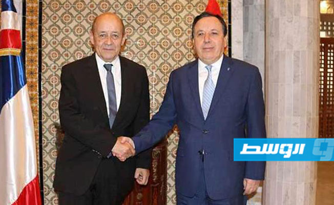 وزيرا خارجية فرنسا وتونس يستعرضان تطورات الأوضاع في ليبيا