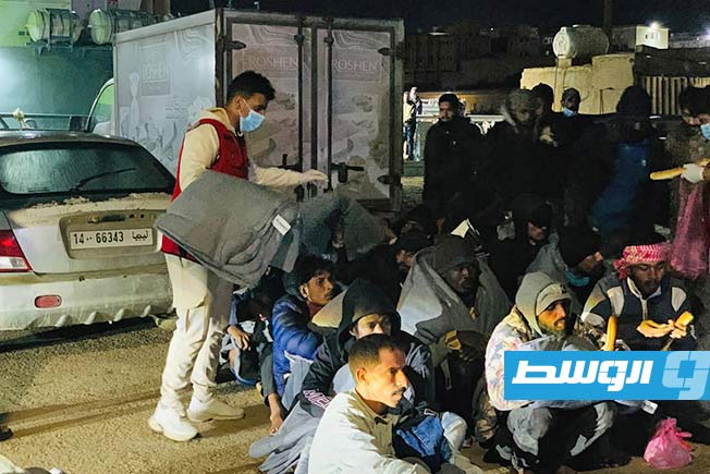 Red Crescent assists in the rescue of 10 boats carrying 404 migrants off the coast of Tobruk