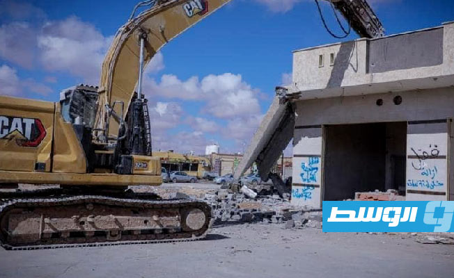 Campaign to demolish illegally constructed buildings continues in Bani Walid