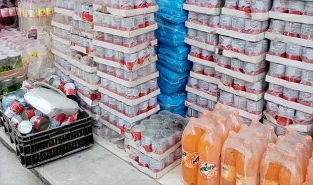 بالصور: ضبط أغذية منتهية الصلاحية في أسواق غريان