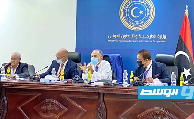 اجتماع ليبي- أوروبي في طرابلس، 11 أغسطس 2021. (وزارة الخارجية)