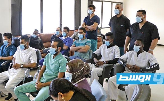 مبادرة «ساند» تدعم الكوادر الطبية ببرج الأمل في بنغازي، 22 نوفمبر 2020. (مركز بنغازي الطبي)