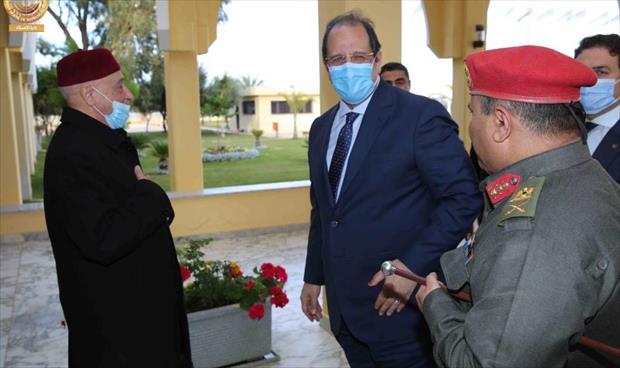 عقيلة صالح يلتقي رئيس المخابرات المصرية ويناقش معه «جهود التسوية في ليبيا»