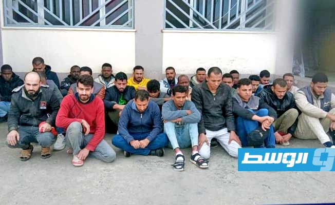 ضبط عمالة وافدة دخلوا ليبيا بطريقة غير نظامية