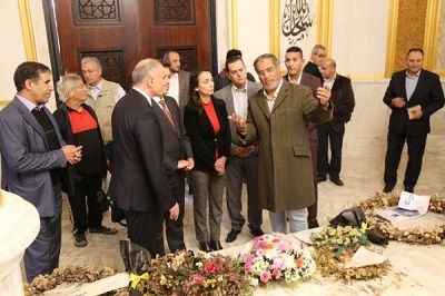 جانب من زيارة وفد حزب «حرکة الشعوب الدیمقراطي» التركي المعارض إلى بنغازي (الإنترنت)