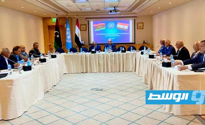 جانب من اجتماع لجنة 5+5 في القاهرة، 16 يونيو 2022 (صفحة رئاسة الأركان العامة التابعة لحكومة الوحدة الوطنية على فيسبوك)
