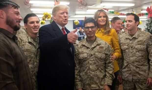 بالصور: الرئيس الأميركي دونالد ترامب لأول مرة في العراق