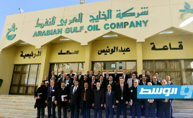 لقطة جماعية للمشاركين في اجتماع الجمعية العمومية لشركة الخليج العربي للنفط، الثلاثاء 9 يناير 2024. (المؤسة الوطنية للنفط)