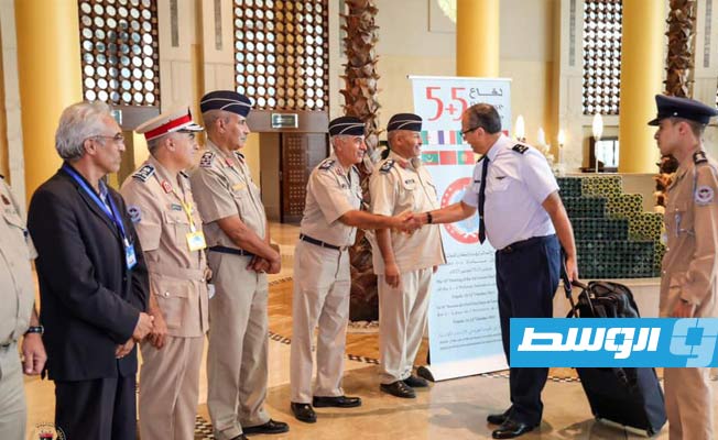 المشاركون في الاجتماع العاشر لرؤساء أركان القوات الجوية لمجموعة «5+5 دفاع» يصلون طرابلس.