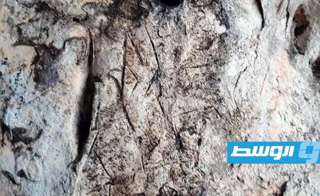 موقع الكهف الأثري المكتشف شرق ليبيا. (مصلحة الآثار الليبية)