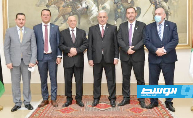 جانب من لقاء عقيلة صالح مع رئيس المجلس الشعبي الجزائري في الجزائر، 9 أكتوبر 2021. (المجلس الشعبي)