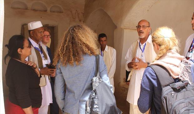 وفد بعثة الأمم المتحدة للدعم في ليبيا يزور المدينة القديمة بغدامس. (الإنترنت)