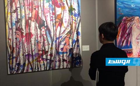 فنانون ليبيون يقدمون أعمالاً تشكيلية في الصين (فيسبوك)