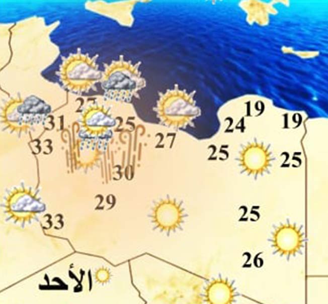الأرصاد تحذر من تقلبات جوية غرب ليبيا