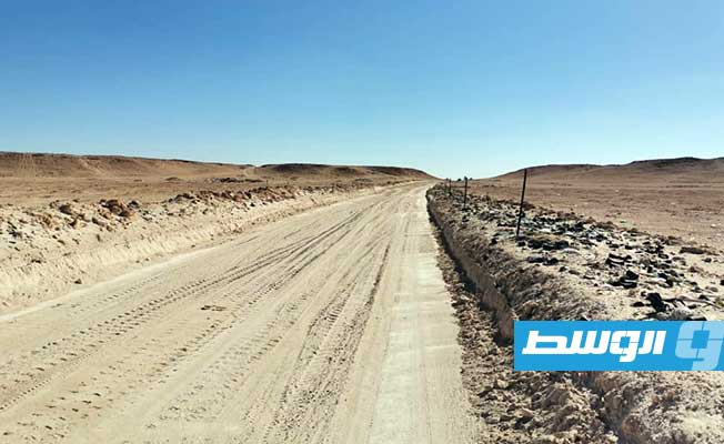 إنشاء طريق بمدينة ودان باستخدام مواد صديقة للبيئة