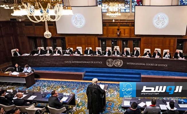 امرأة تصرخ «كاذبون» أثناء مرافعة محامي «إسرائيل» في محكمة العدل الدولية