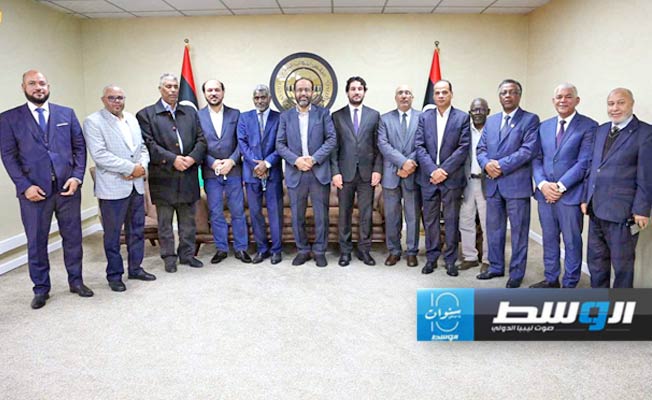 اجتماع نواب ووزير بحكومة حماد عن الجنوب بديوان مجلس النواب في بنغازي، الثلاثاء 19 مارس 2024. (مجلس النواب)