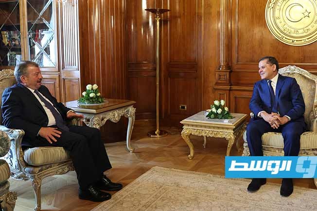 Dabaiba Meets with the Director of Jordan's General Intelligence Directorate
