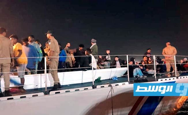 إنقاذ 147 مهاجرا غير شرعي قبالة سواحل زوارة