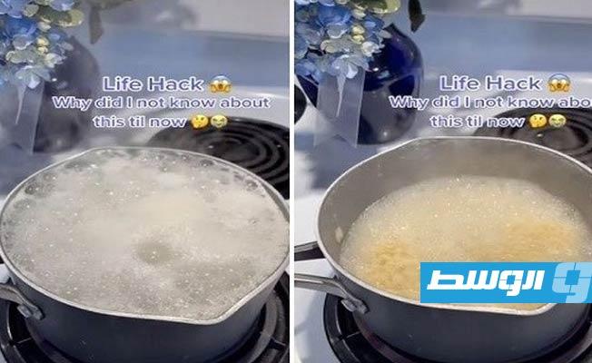 حيلة بسيطة تمنع فوران الماء أثناء الطهي