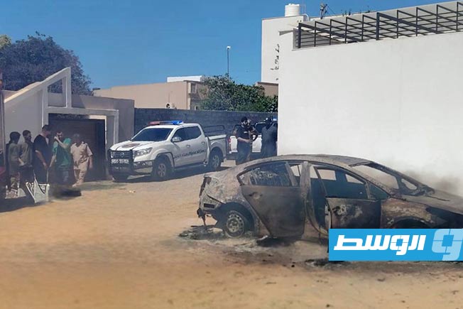 Charred body found inside a vehicle in Janzour