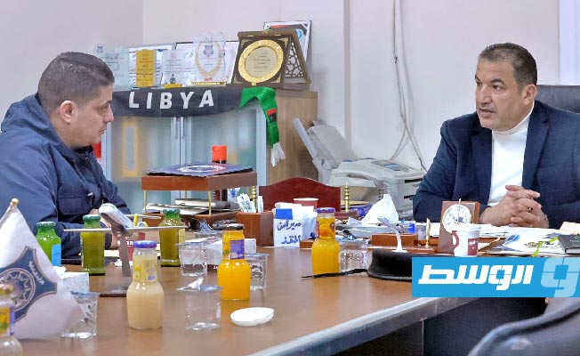 أبوزريبة يتعهد بصيانة فرع مكافحة الجرائم الاقتصادية في سبها
