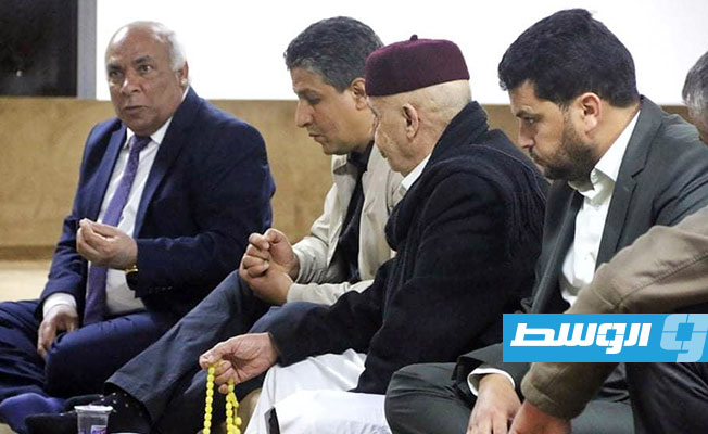 عقيلة صالح يناقش مبادرته لحل الأزمة الليبية مع أكاديميين من الجبل الأخضر والقبة