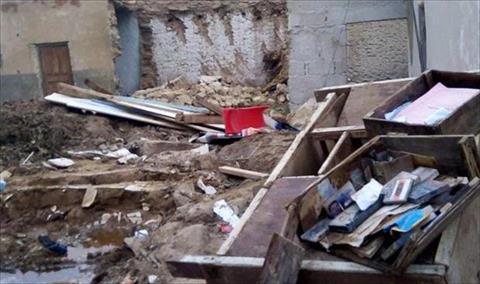 مشاهد من الدمار الذي خلفته سيول غات على أحياء المدينة, 6 يونيو 2019 (بلدي غات)