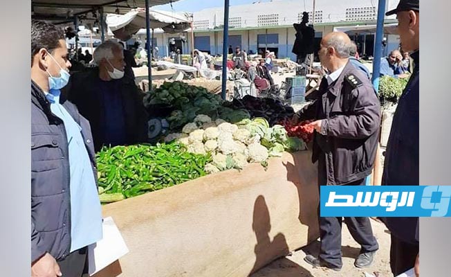 ضبط مركبات لنقل الخضراوات في بنغازي
