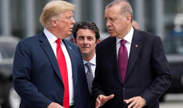 ترامب يبحث مع إردوغان «إنهاء التدخل الأجنبي في ليبيا»