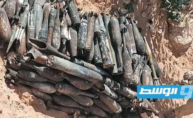 Unexploded ordnance and war remnants destroyed in Zliten