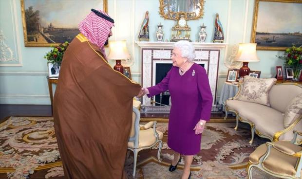 ولي العهد السعودي يستهل زيارته لبريطانيا بغـداء مع الملكة إليزابيث