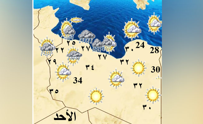 «الأرصاد» يحذر من تقلبات في الطقس على شمال غرب ليبيا