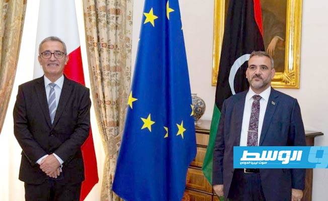 وزير خارجية مالطا للمشري: شرطان أساسيان للإنعاش الاقتصادي في ليبيا