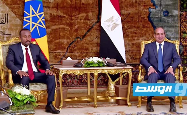 السيسي يبحث مع آبي أحمد الأزمة في السودان وقضية سد النهضة