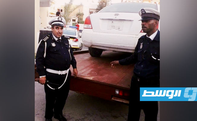 سيارة مضبوطة في طرابلس، 28 أبريل 2023. (مديرية أمن طرابلس)