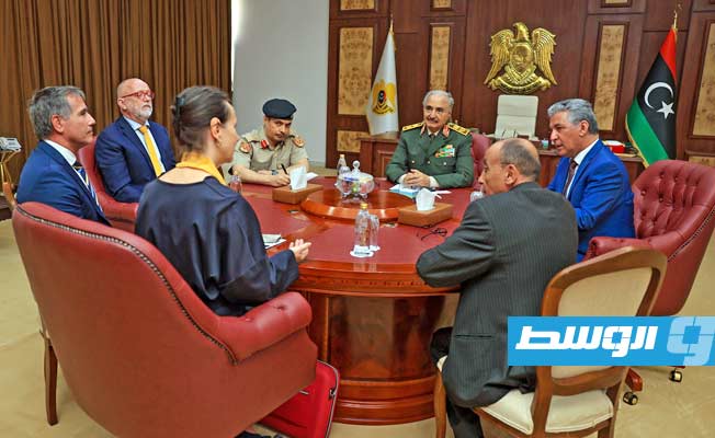 Marshal Haftar receives Swedish Ambassador Anna Block Mazoyer in Benghazi