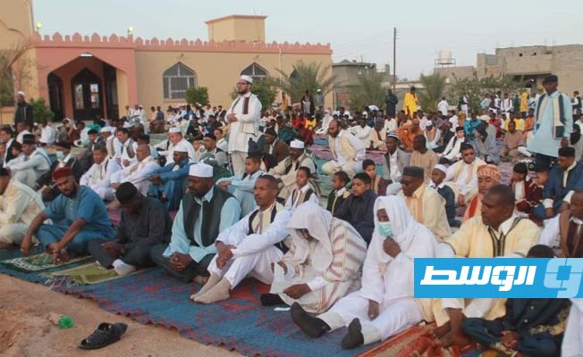 صلاة العيد في الجفرة, 2 مايو 2022. (الإنترنت)