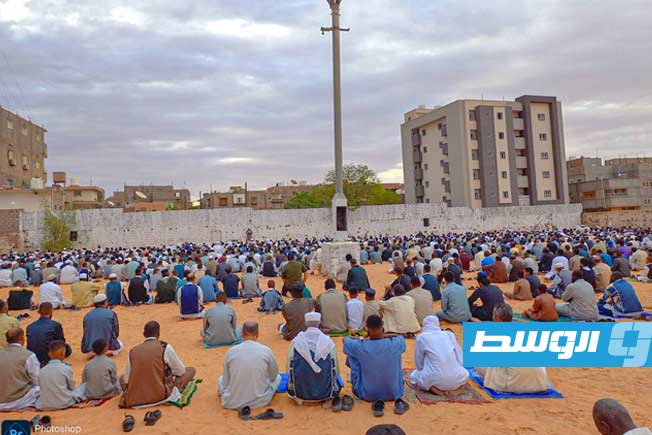 Eid Prayers held at Al-Qardah Square in Sebha